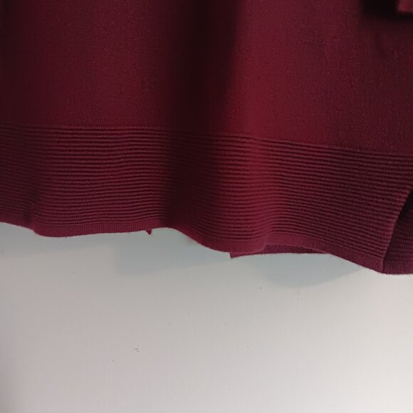 Women's Evolution by Cyrus Open Front Burgundy Cardigan Size XS NWOT - Picture 5 of 6